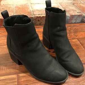 Black ankle boots